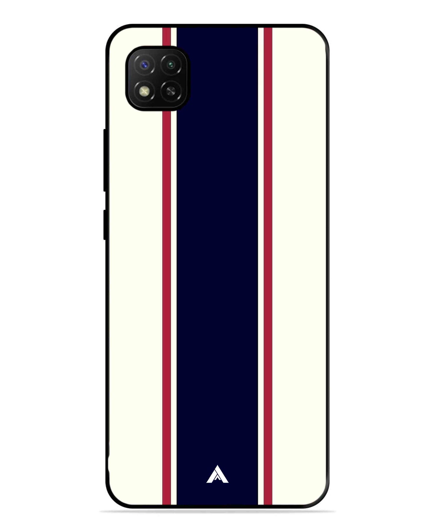 Stripe Pattern 10 Metal Back Cover Phone Case for Poco C31