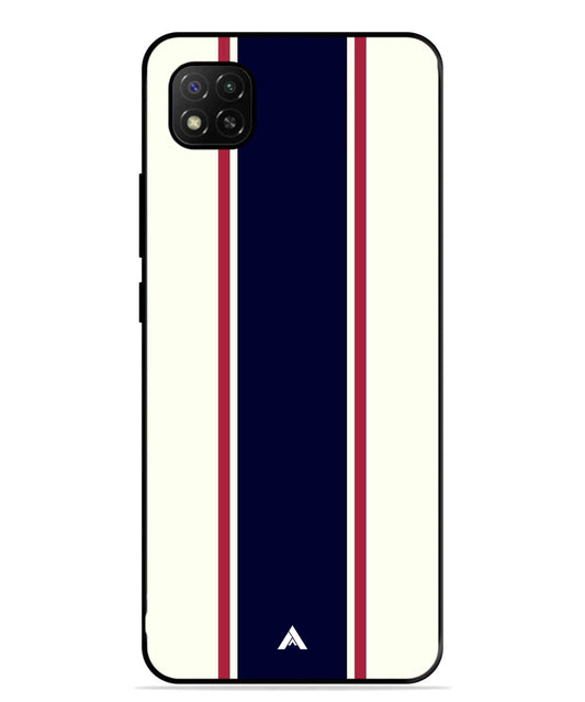 Stripe Pattern 10 Metal Back Cover Phone Case for Poco C31