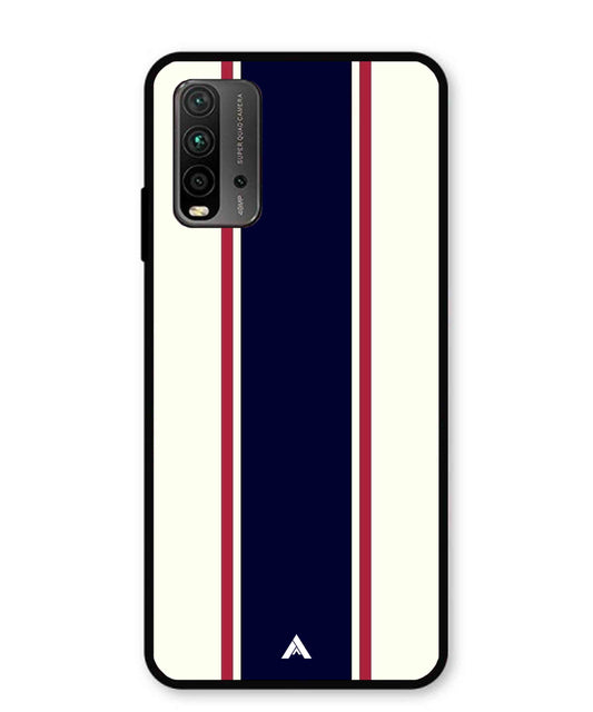 Stripe Pattern 10 Metal Back Cover Phone Case for Poco M3