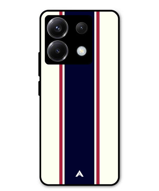 Stripe Pattern 10 Metal Back Cover Phone Case for Poco X6 05279d07-c600-43bb-8e43-46b2a5eba963