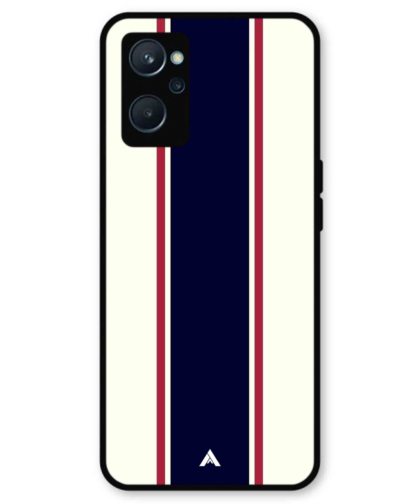 Stripe Pattern 10 Metal Back Cover Phone Case for Realme 10