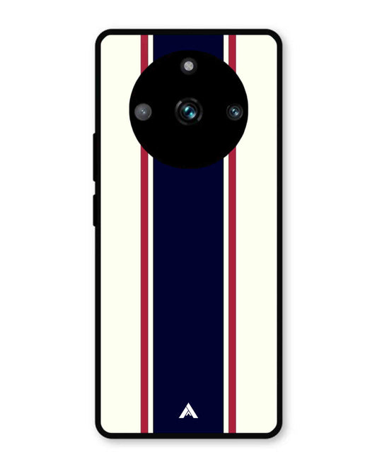 Stripe Pattern 10 Metal Back Cover Phone Case for Realme 11 Pro