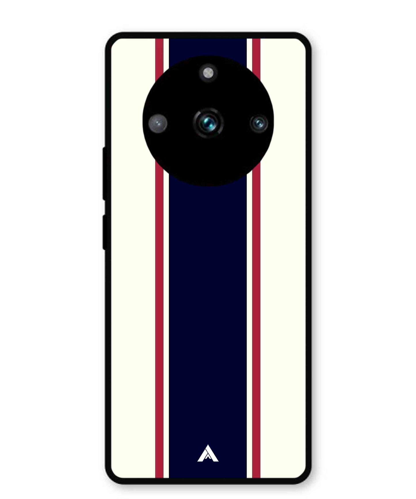 Stripe Pattern 10 Metal Back Cover Phone Case for Realme 11 Pro Plus