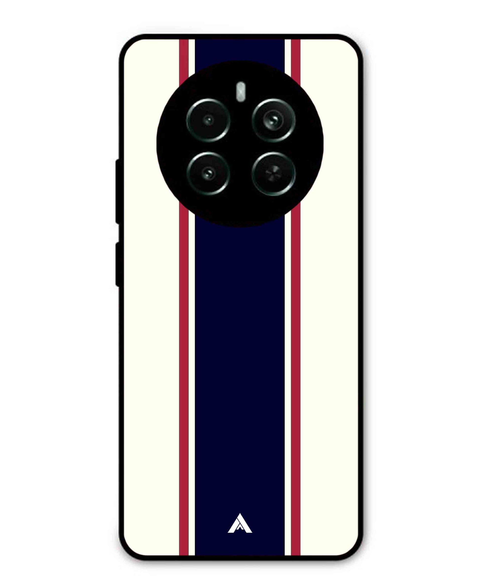 Stripe Pattern 10 Metal Back Cover Phone Case for Realme 12 Pro Plus