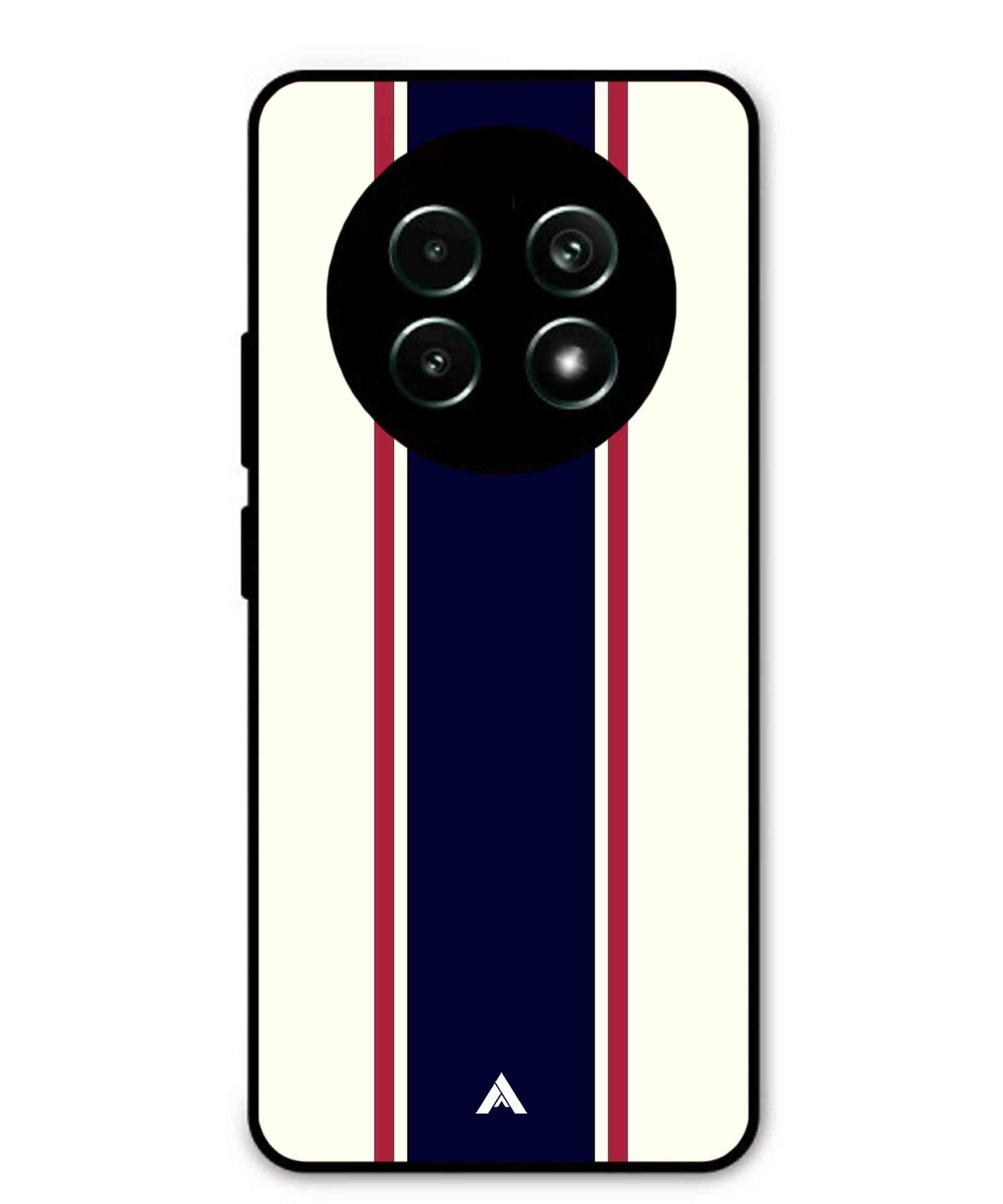 Stripe Pattern 10 Metal Back Cover Phone Case for Realme 13