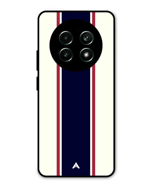 Stripe Pattern 10 Metal Back Cover Phone Case for Realme 13