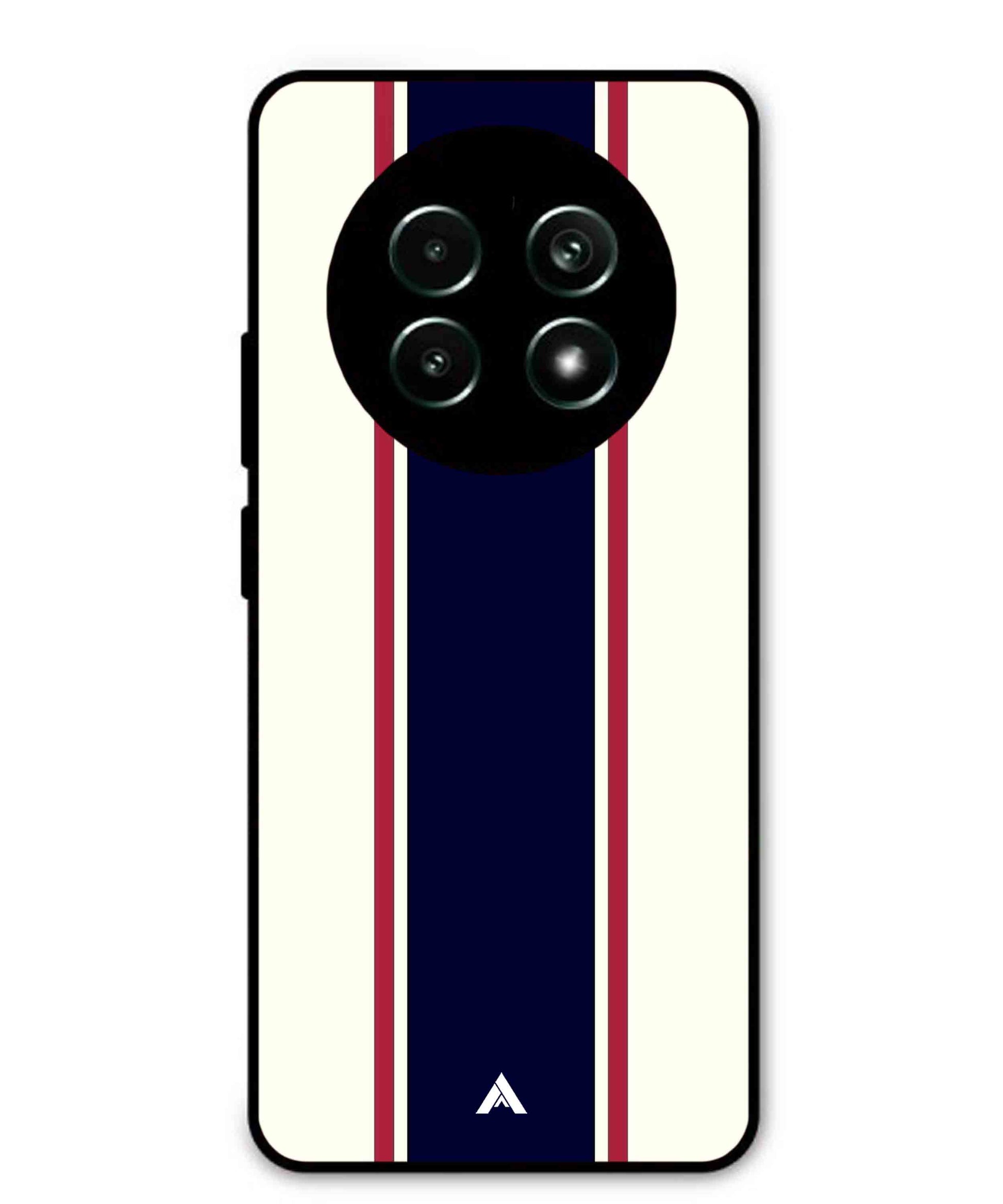 Stripe Pattern 10 Metal Back Cover Phone Case for Realme 13 Pro