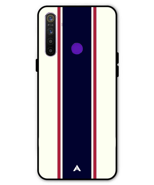 Stripe Pattern 10 Metal Back Cover Phone Case for Realme 5i