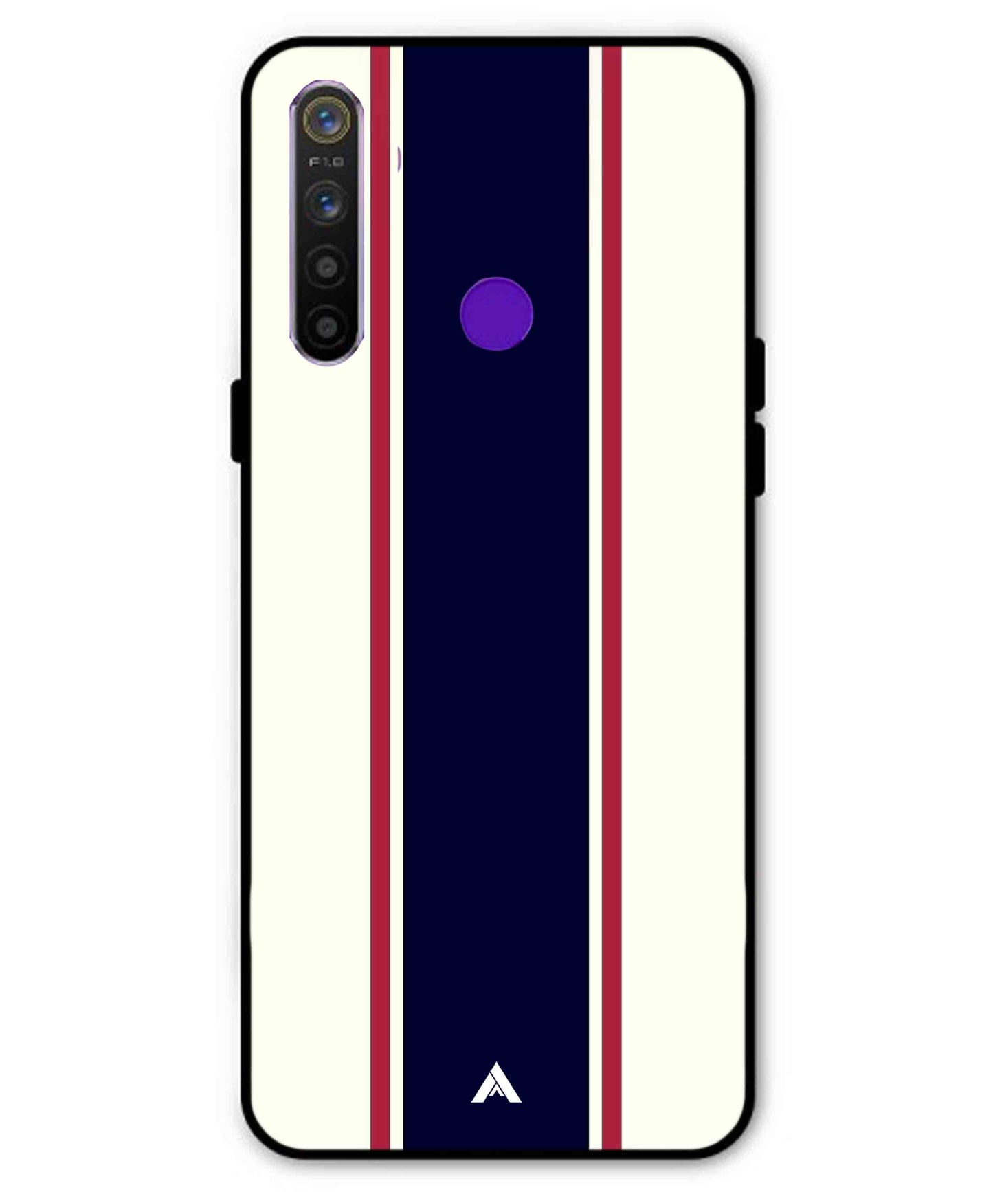Stripe Pattern 10 Metal Back Cover Phone Case for Realme 5s