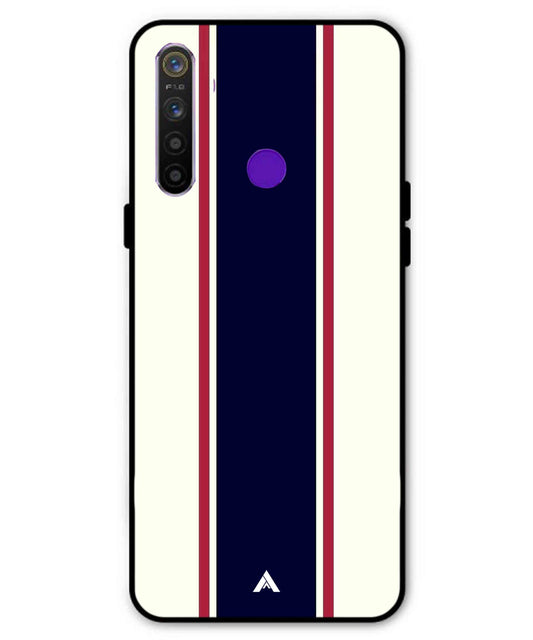 Stripe Pattern 10 Metal Back Cover Phone Case for Realme 5s