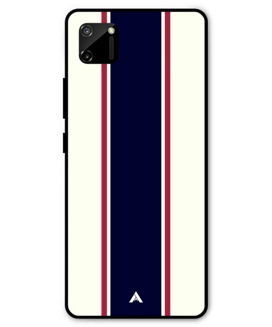 Stripe Pattern 10 Metal Back Cover Phone Case for Realme C11