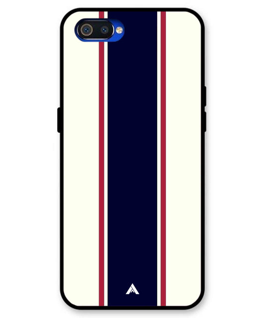 Stripe Pattern 10 Metal Back Cover Phone Case for Realme C2