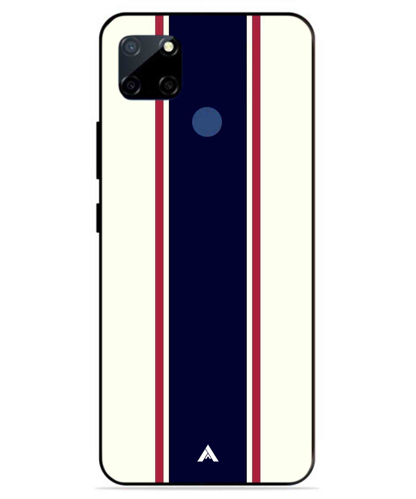Stripe Pattern 10 Metal Back Cover Phone Case for Realme C23