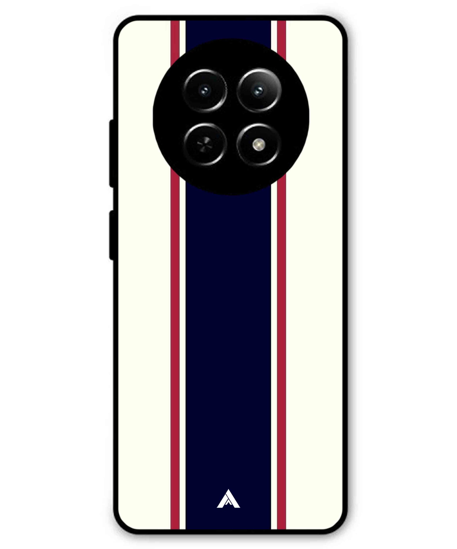 Stripe Pattern 10 Metal Back Cover Phone Case for Realme C65