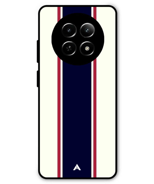 Stripe Pattern 10 Metal Back Cover Phone Case for Realme C65