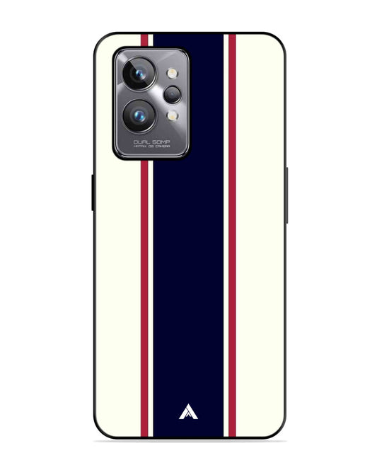 Stripe Pattern 10 Metal Back Cover Phone Case for Realme GT 2 Pro