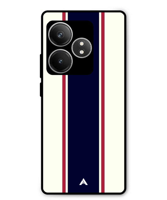 Stripe Pattern 10 Metal Back Cover Phone Case for Realme GT 6T