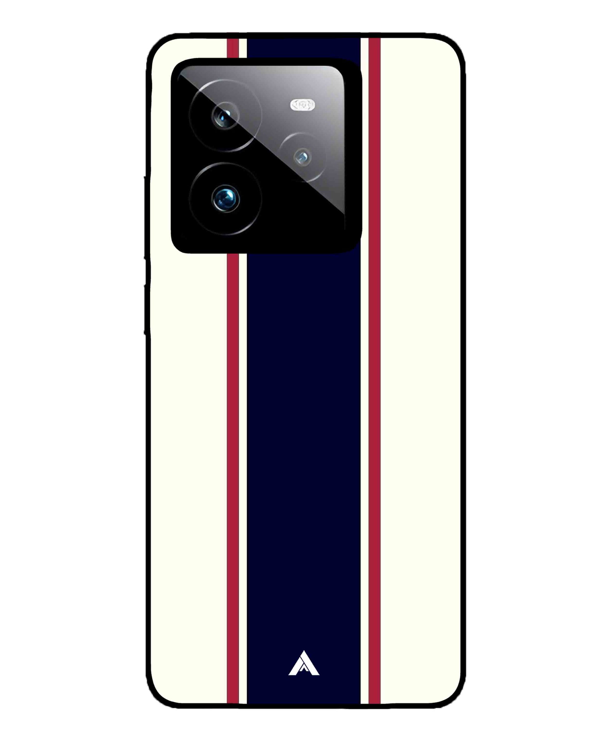 Stripe Pattern 10 Metal Back Cover Phone Case for Realme GT 7 Pro
