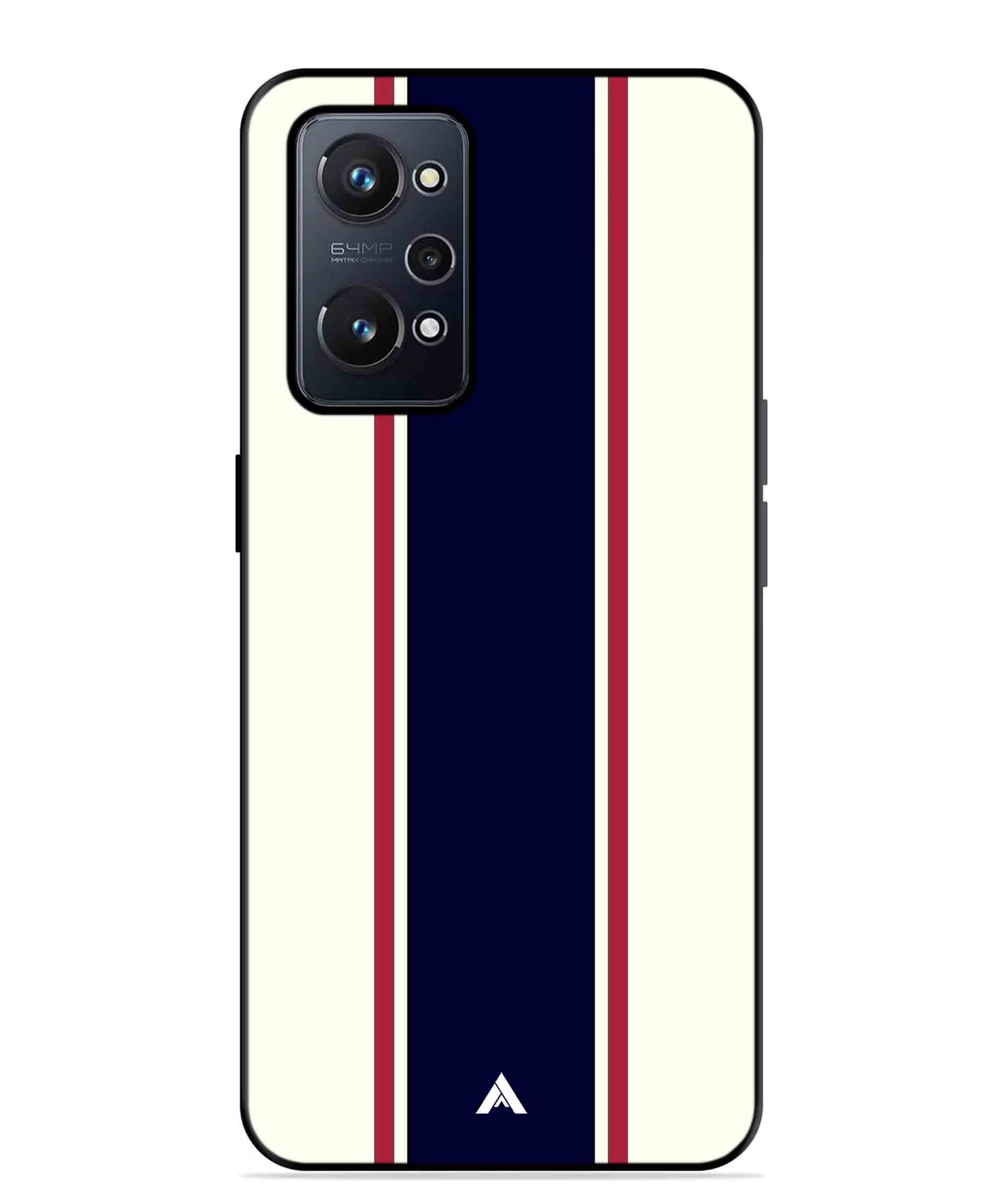 Stripe Pattern 10 Metal Back Cover Phone Case for Realme GT Neo 2