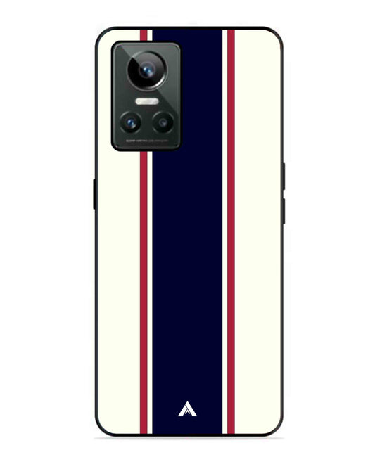 Stripe Pattern 10 Metal Back Cover Phone Case for Realme GT Neo 3