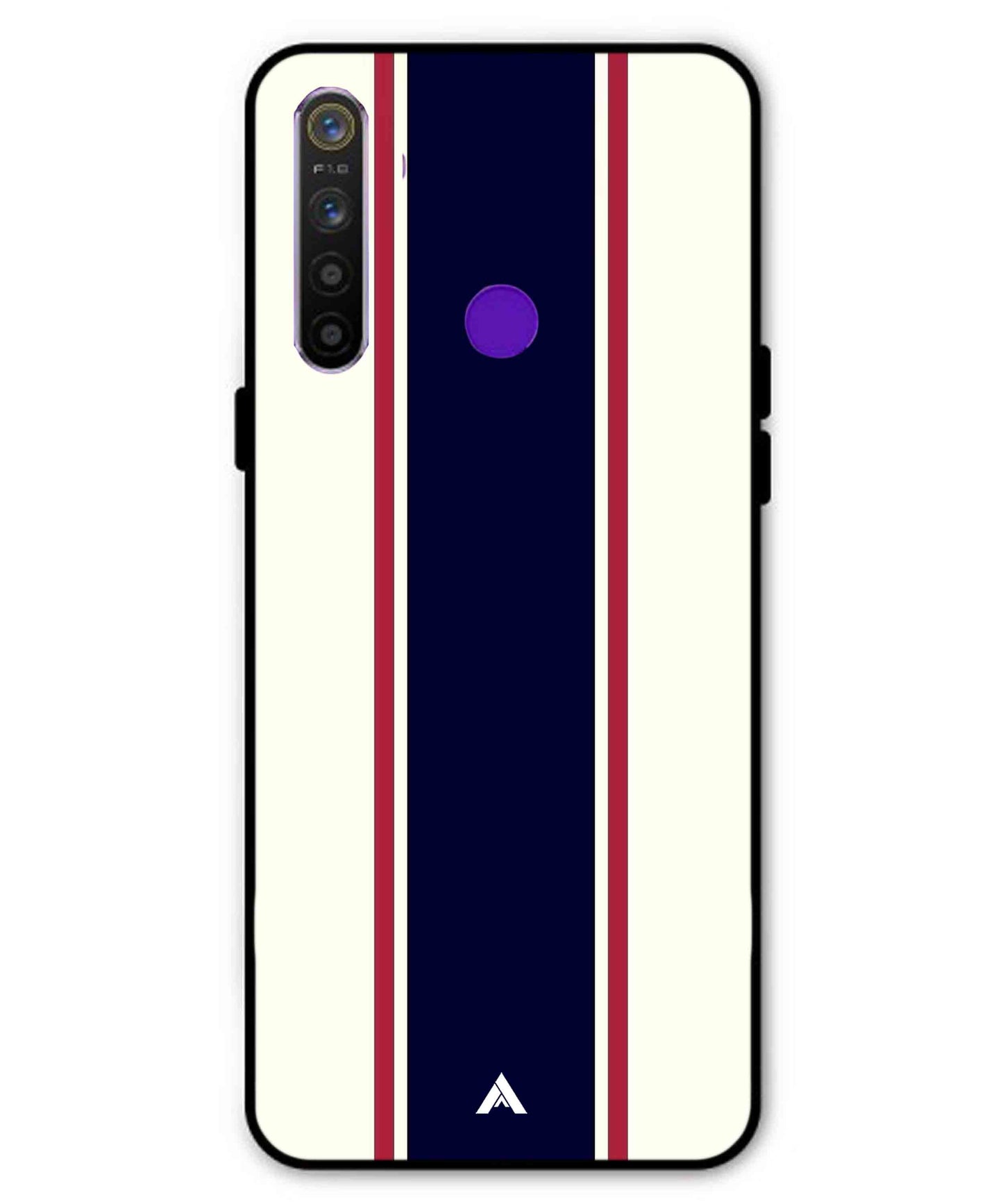 Stripe Pattern 10 Metal Back Cover Phone Case for Realme Narzo 10