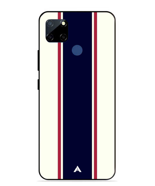 Stripe Pattern 10 Metal Back Cover Phone Case for Realme Narzo 30A