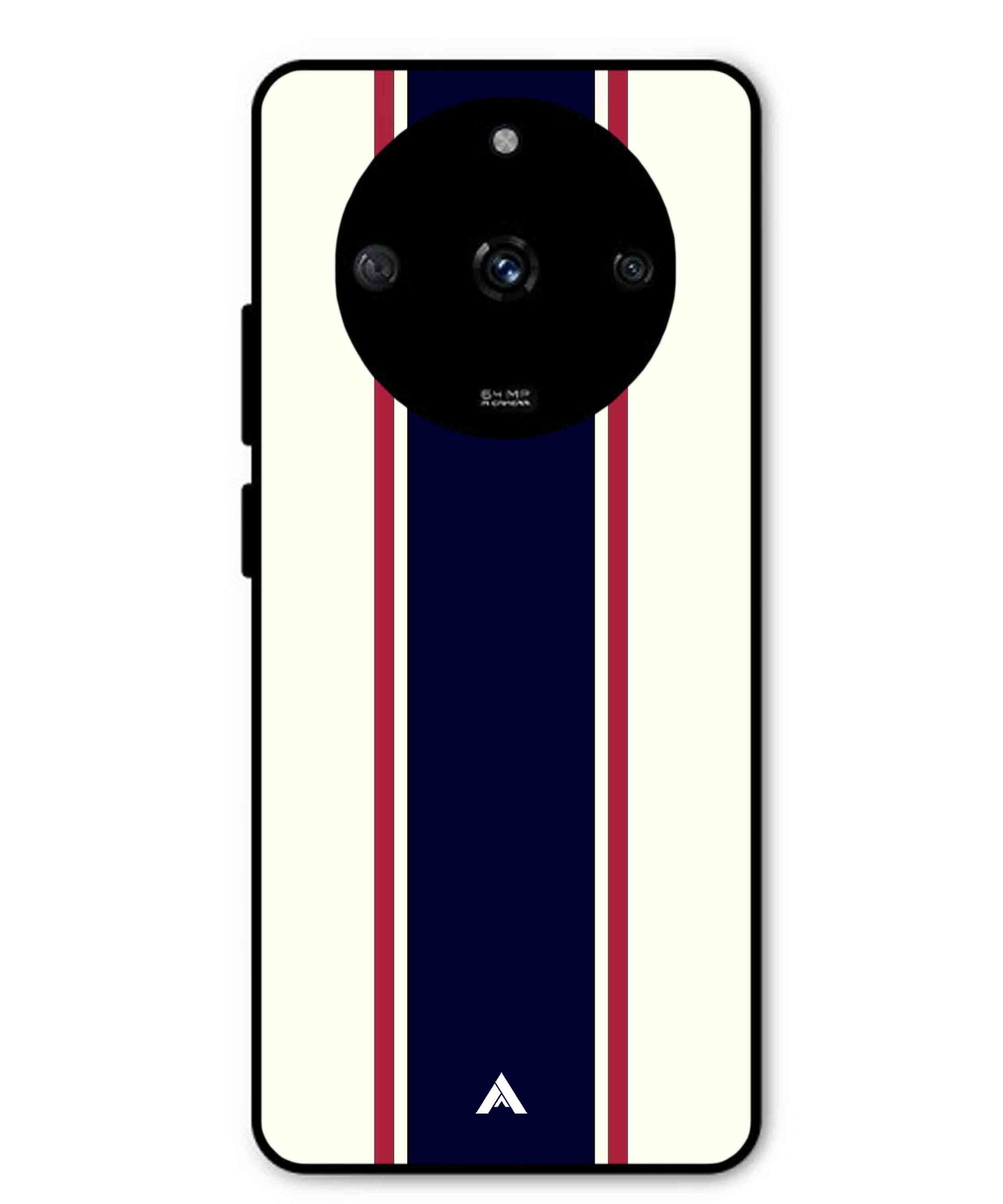 Stripe Pattern 10 Metal Back Cover Phone Case for Realme Narzo 60
