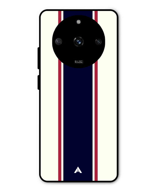Stripe Pattern 10 Metal Back Cover Phone Case for Realme Narzo 60