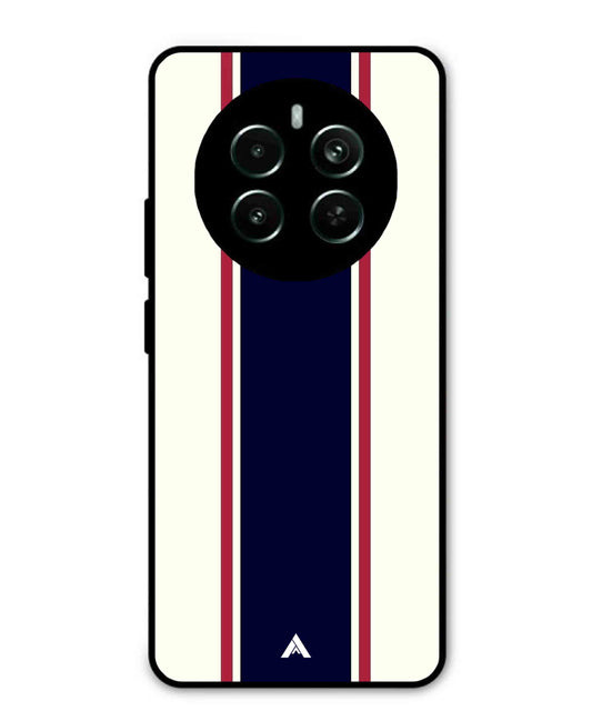 Stripe Pattern 10 Metal Back Cover Phone Case for Realme Narzo 70