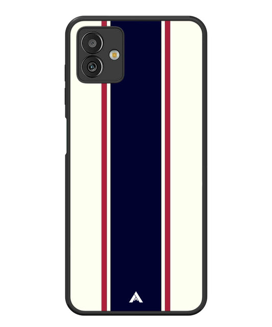 Stripe Pattern 10 Metal Back Cover Phone Case for Samsugn Galaxy M13 5G