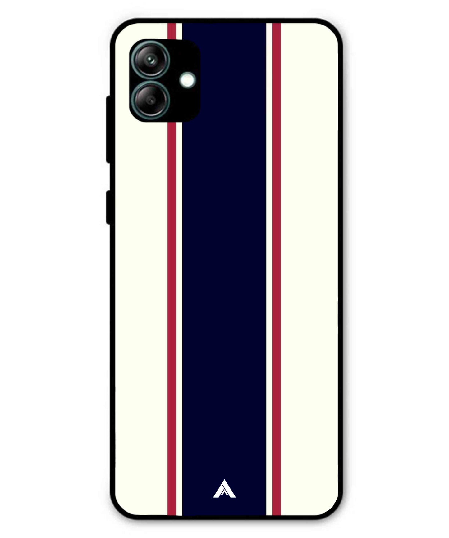 Stripe Pattern 10 Metal Back Cover Phone Case for Samsung Galaxy A04