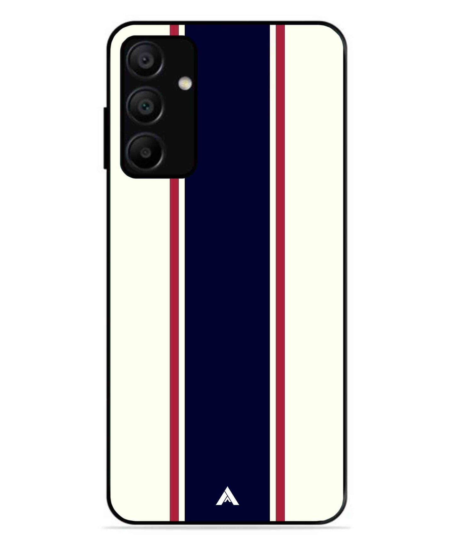 Stripe Pattern 10 Metal Back Cover Phone Case for Samsung Galaxy A15 5G
