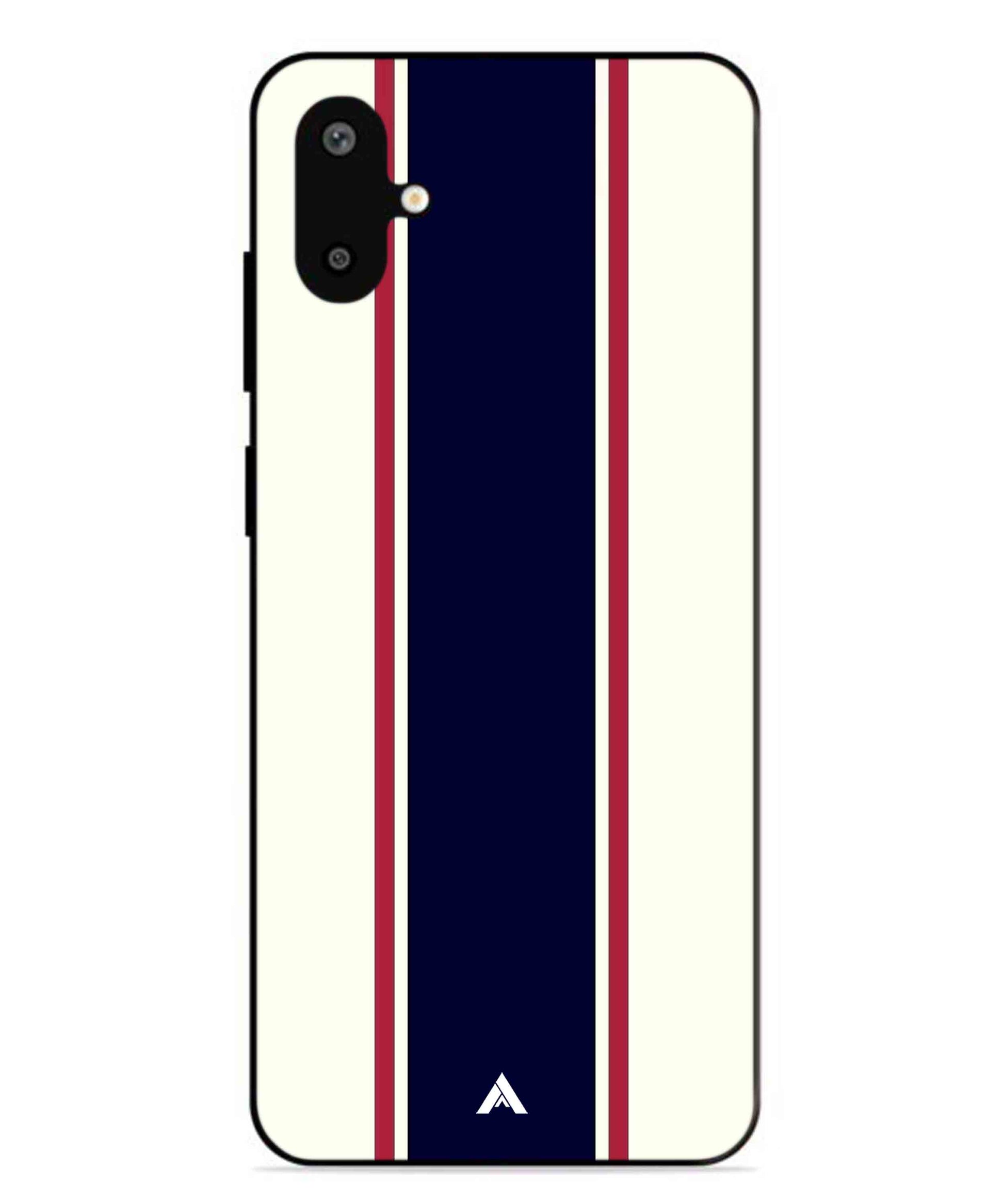 Stripe Pattern 10 Metal Back Cover Phone Case for Samsung Galaxy F06
