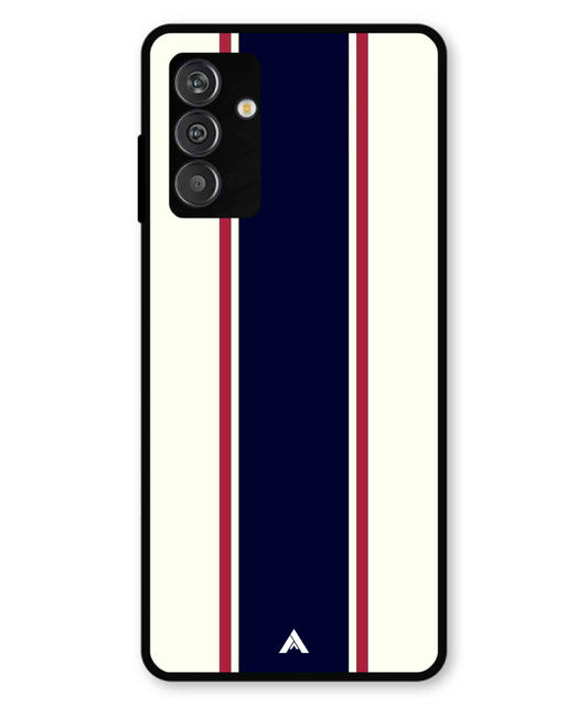 Stripe Pattern 10 Metal Back Cover Phone Case for Samsung Galaxy F14