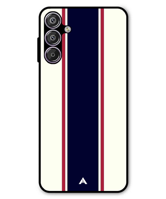 Stripe Pattern 10 Metal Back Cover Phone Case for Samsung Galaxy F15