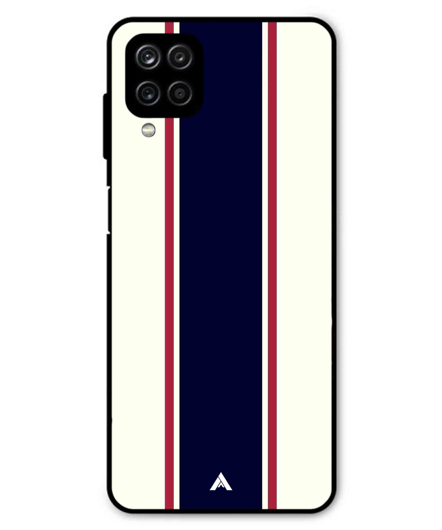 Stripe Pattern 10 Metal Back Cover Phone Case for Samsung Galaxy F22