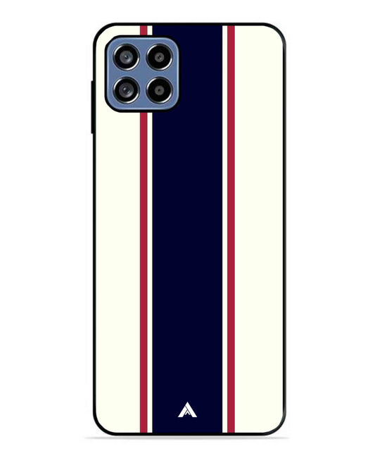 Stripe Pattern 10 Metal Back Cover Phone Case for Samsung Galaxy F42