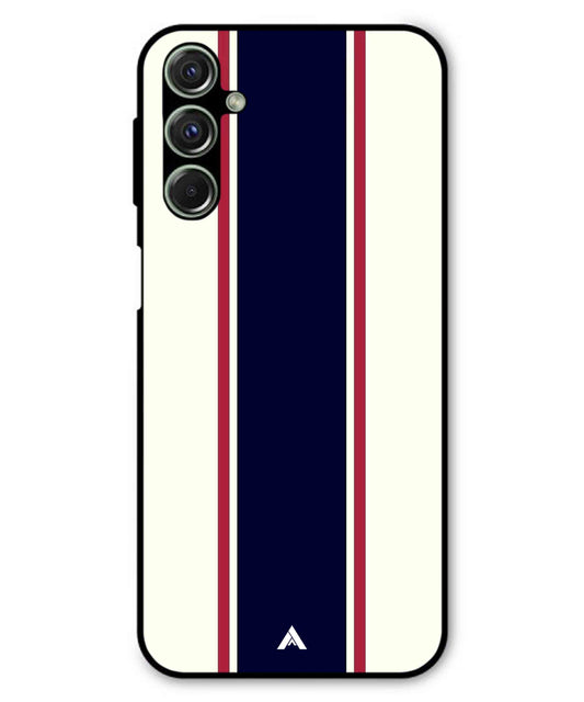 Stripe Pattern 10 Metal Back Cover Phone Case for Samsung Galaxy F54