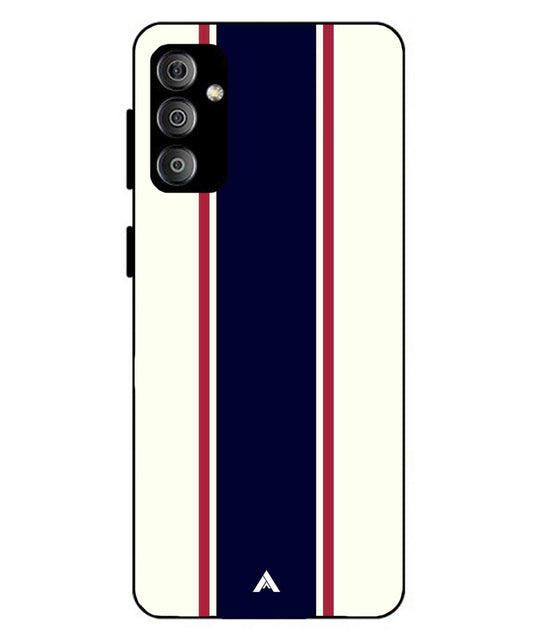 Stripe Pattern 10 Metal Back Cover Phone Case for Samsung Galaxy M23