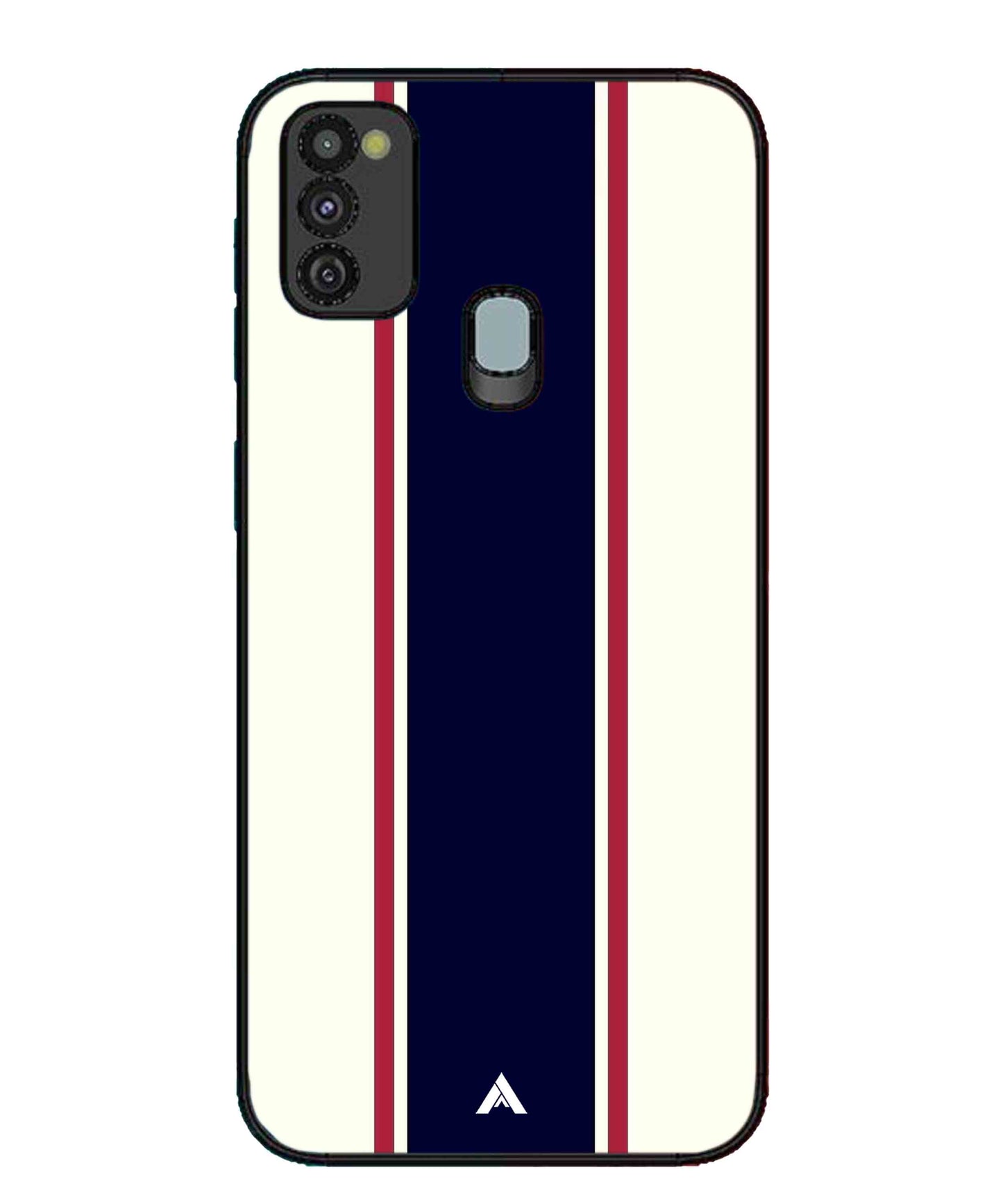 Stripe Pattern 10 Metal Back Cover Phone Case for Samsung Galaxy M30s
