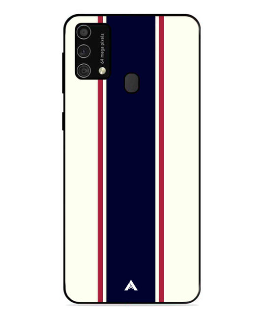 Stripe Pattern 10 Metal Back Cover Phone Case for Samsung Galaxy M31
