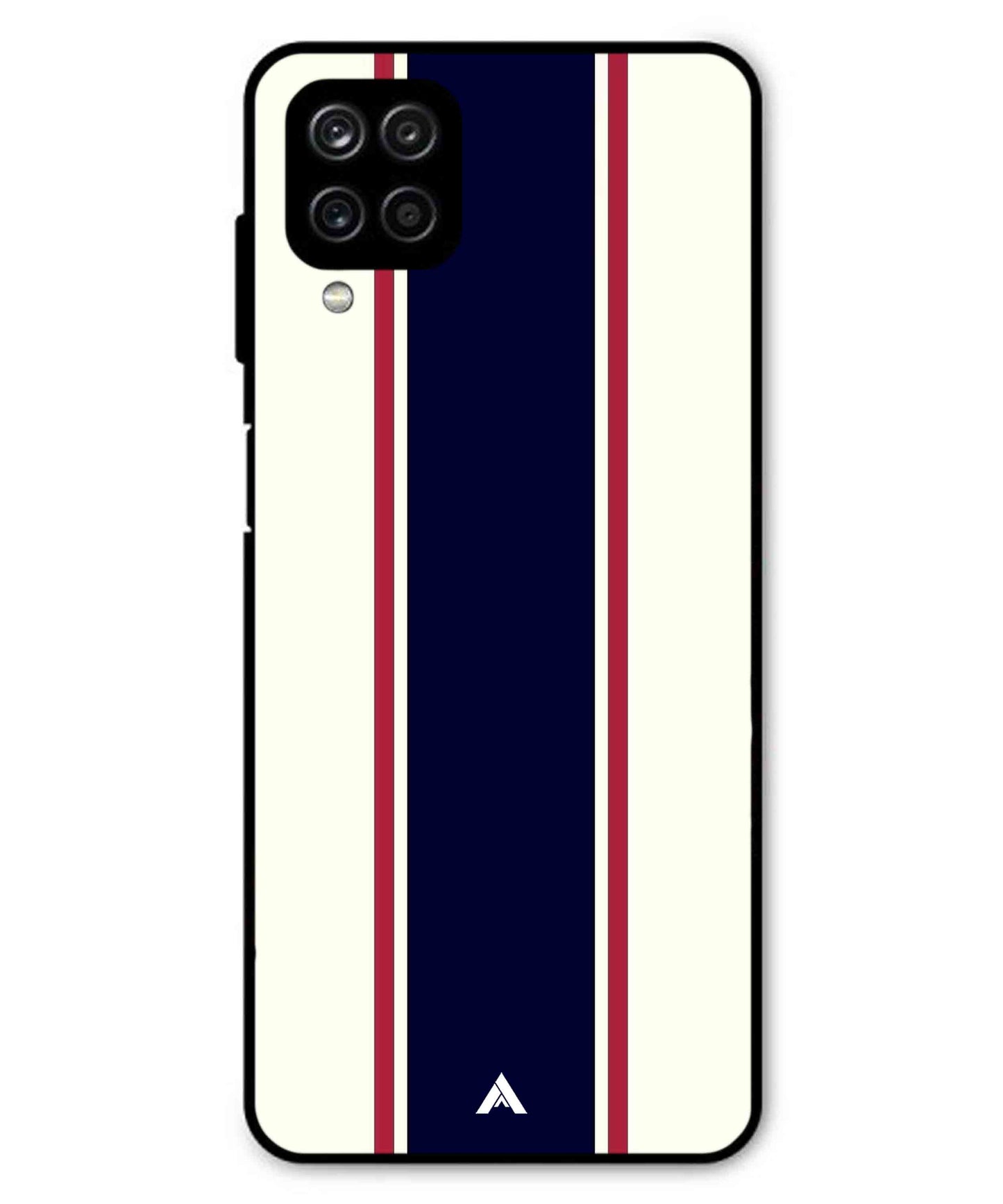 Stripe Pattern 10 Metal Back Cover Phone Case for Samsung Galaxy M33