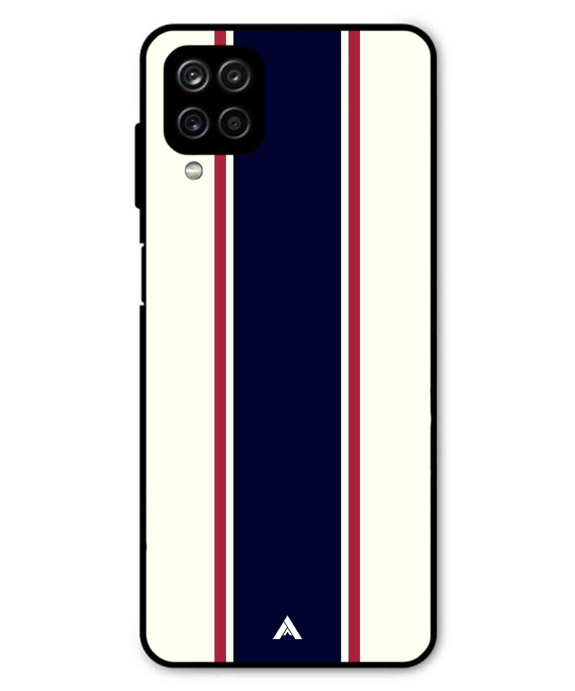 Stripe Pattern 10 Metal Back Cover Phone Case for Samsung Galaxy M33