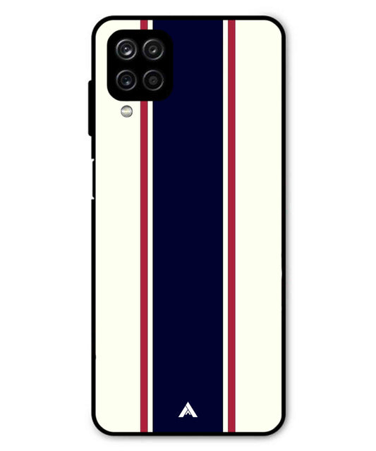 Stripe Pattern 10 Metal Back Cover Phone Case for Samsung Galaxy M33