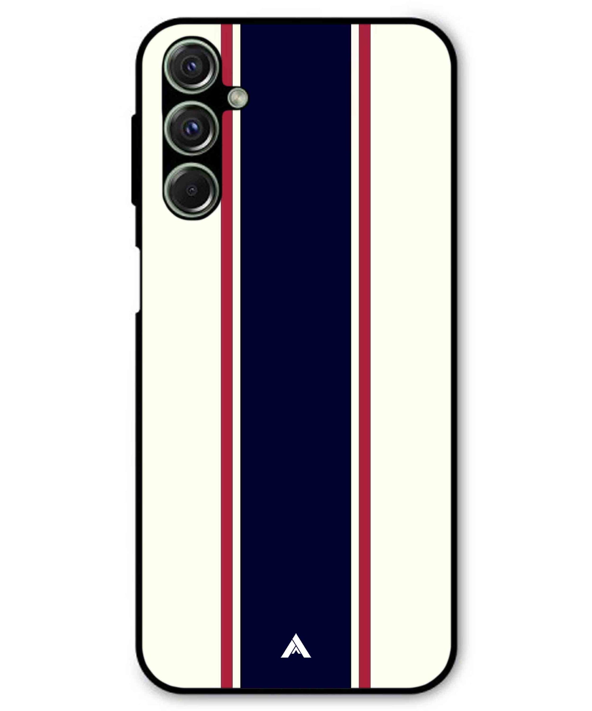 Stripe Pattern 10 Metal Back Cover Phone Case for Samsung Galaxy M34