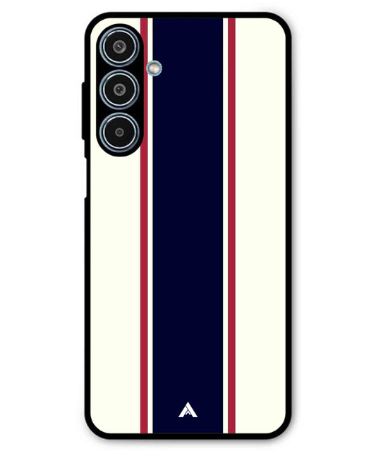 Stripe Pattern 10 Metal Back Cover Phone Case for Samsung Galaxy M35