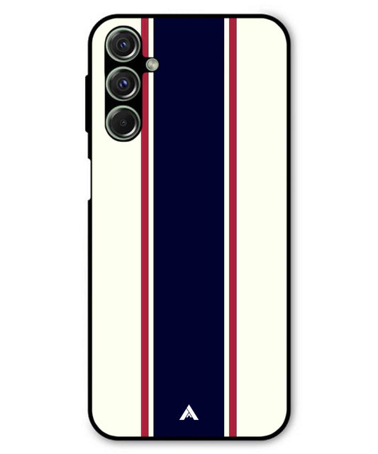 Stripe Pattern 10 Metal Back Cover Phone Case for Samsung Galaxy M54