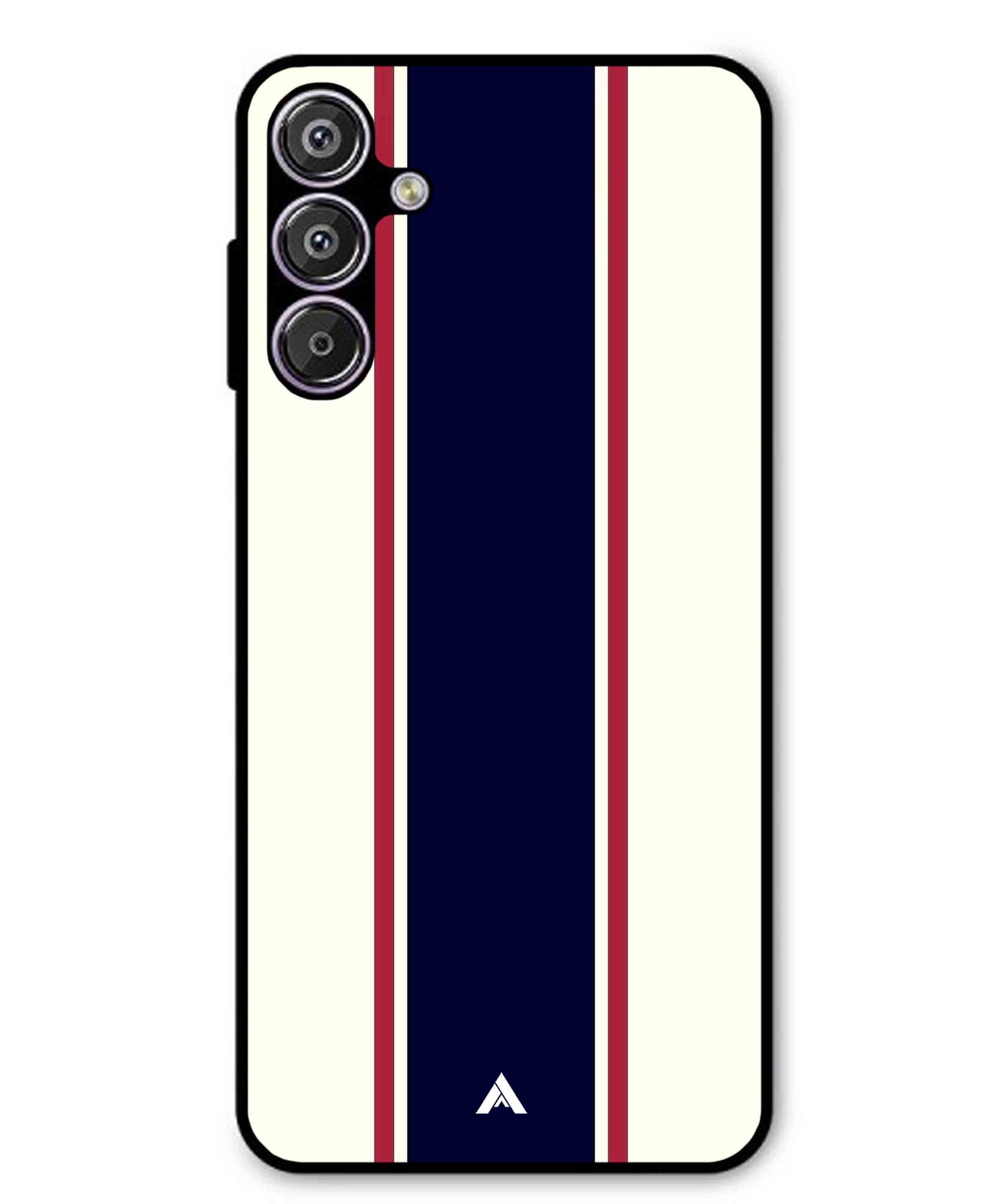 Stripe Pattern 10 Metal Back Cover Phone Case for Samsung Galaxy S25