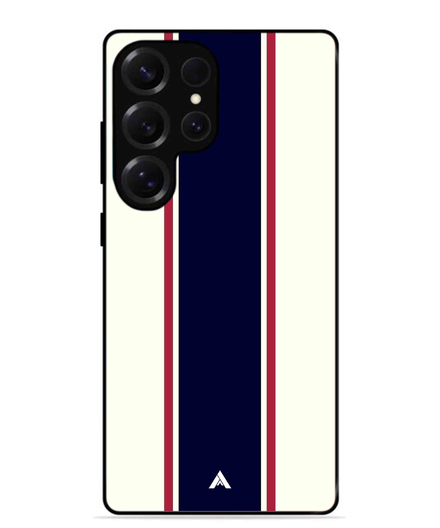 Stripe Pattern 10 Metal Back Cover Phone Case for Samsung Galaxy S25 Ultra
