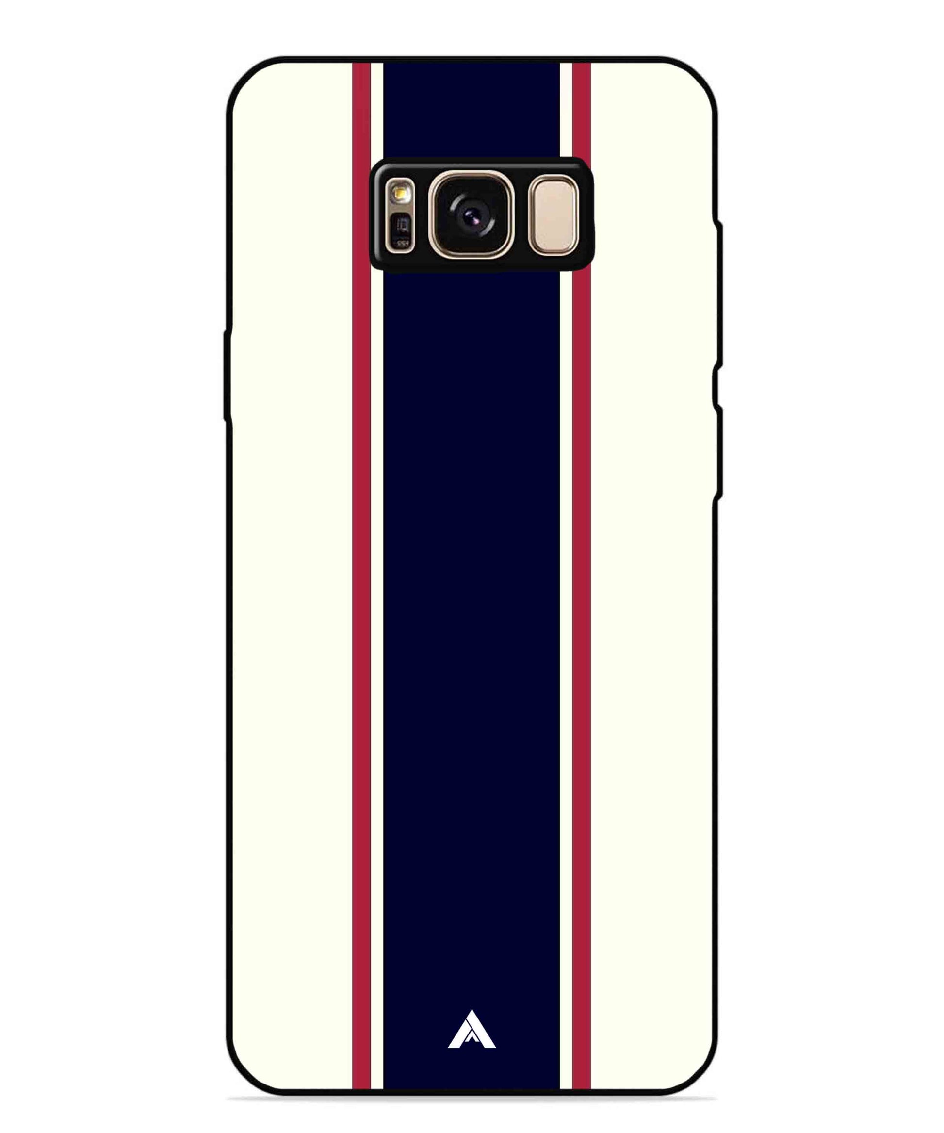 Stripe Pattern 10 Metal Back Cover Phone Case for Samsung Galaxy S8 Plus